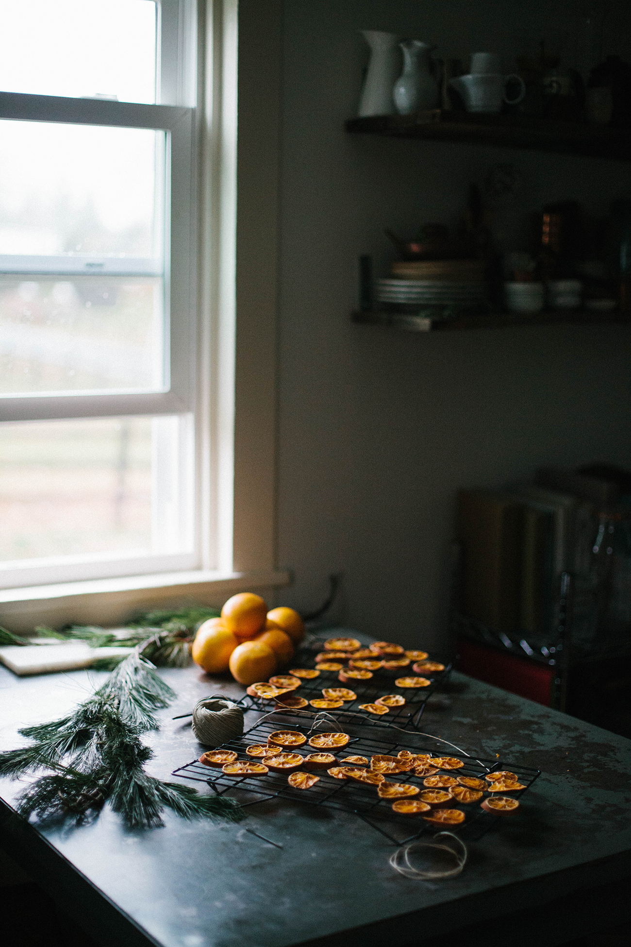 A Daily Something | Simple DIY for Dried Orange Garland