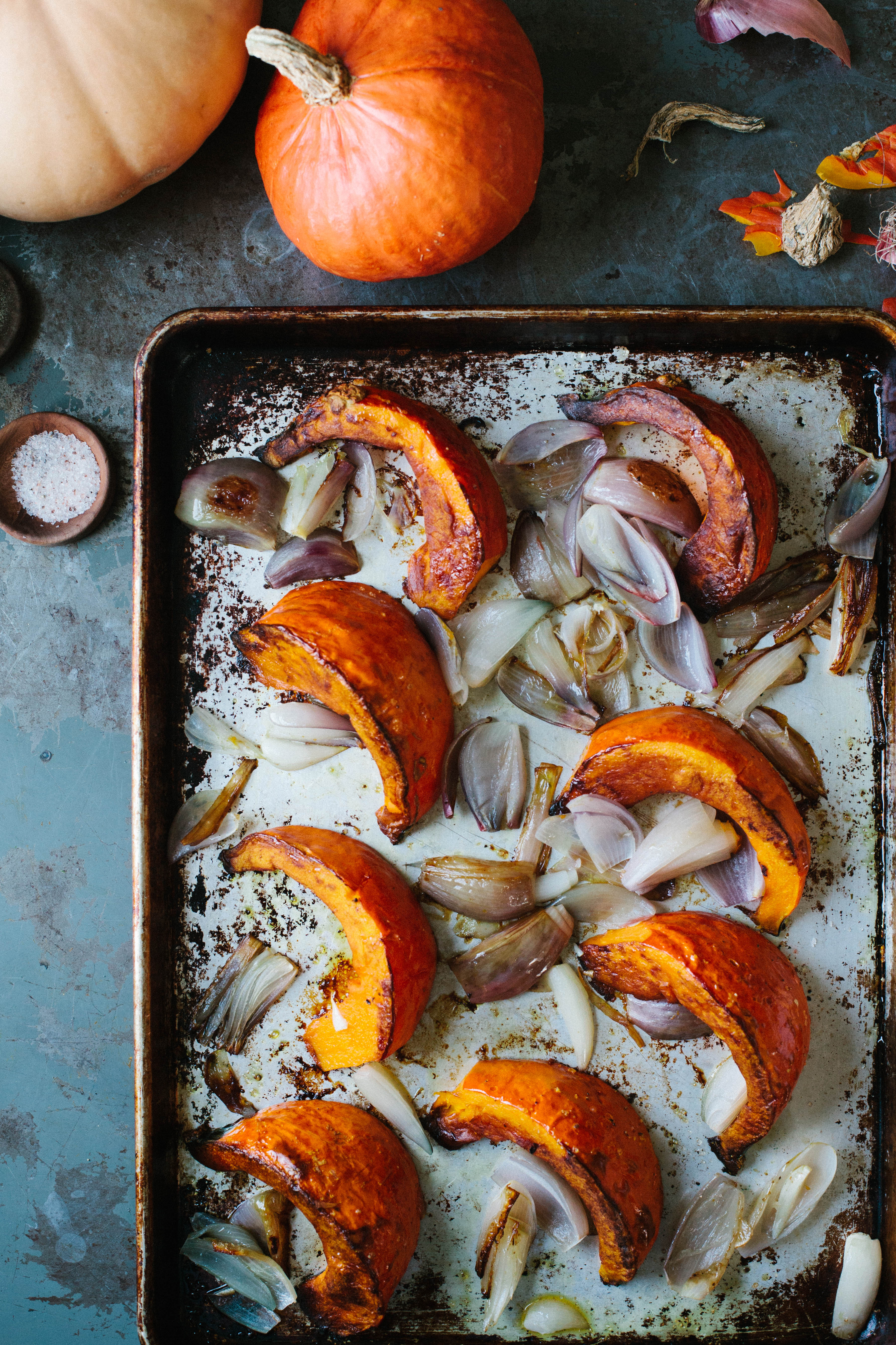 Courge kuri rouge grillée