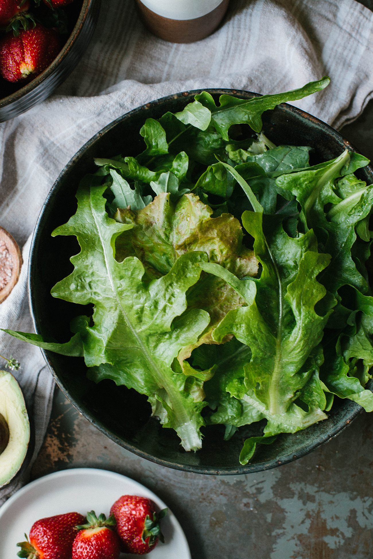 Recipe Garden Salad with Baby Greens and Strawberries A Daily SomethingA Daily Something