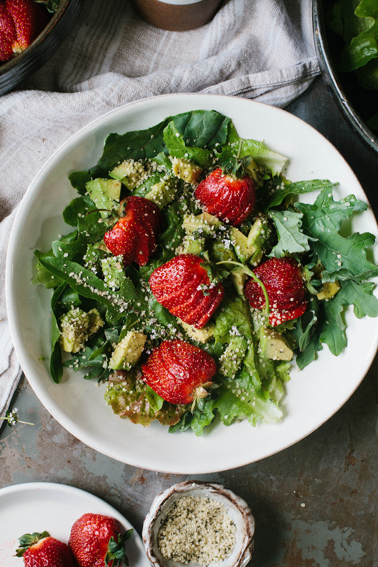 Recipe Garden Salad with Baby Greens and Strawberries A Daily
