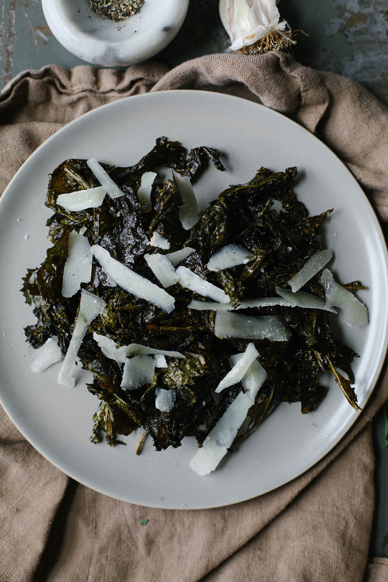 A Daily Something - Caesar Kale Chips