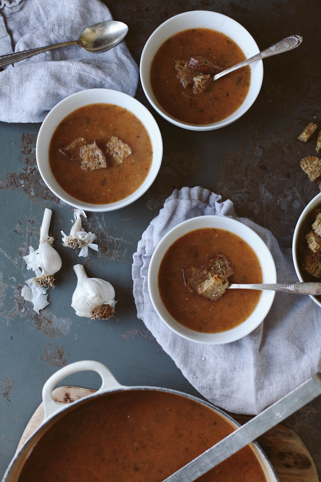 A Daily Something - Roasted Eggplant Tomato Soup