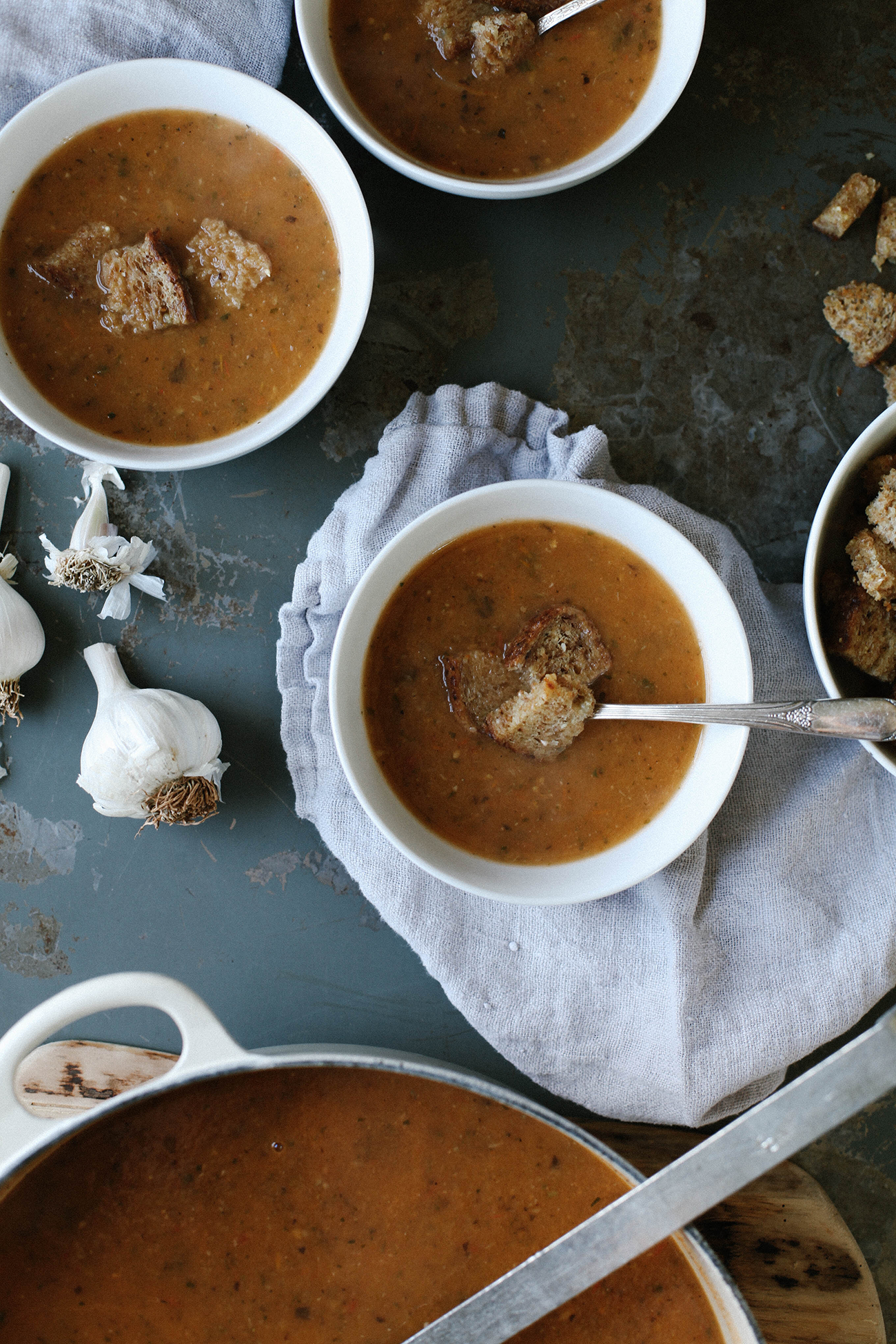 A Daily Something - Roasted Eggplant Tomato Soup