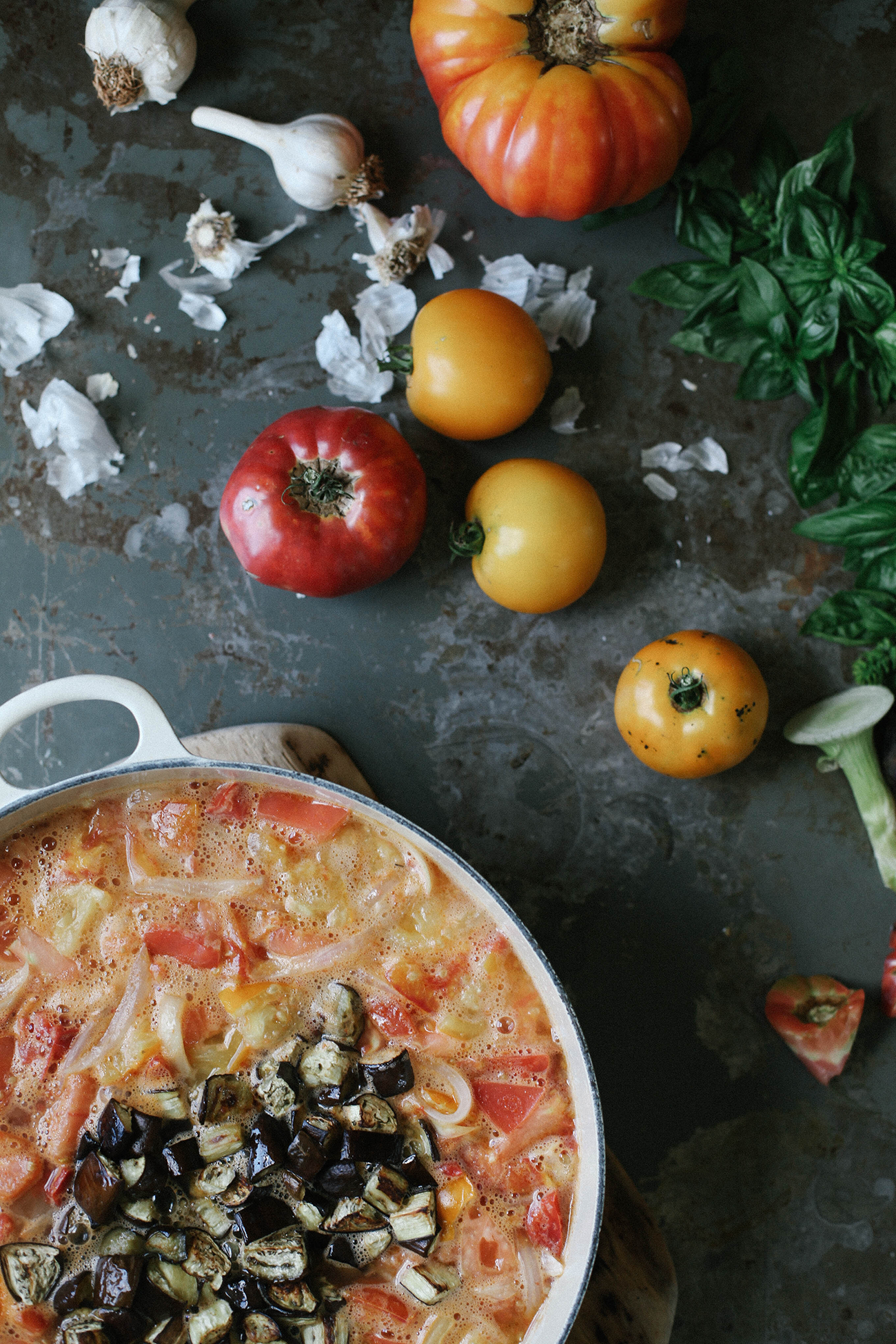 A Daily Something - Roasted Eggplant Tomato Soup