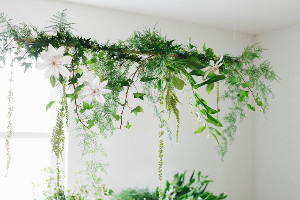 Spring Hanging Greeneries on Cross Base main image 0