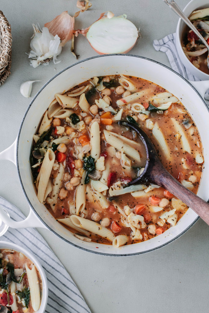 Recipe Easy Weeknight Vegetable Minestrone Soup A Daily Something