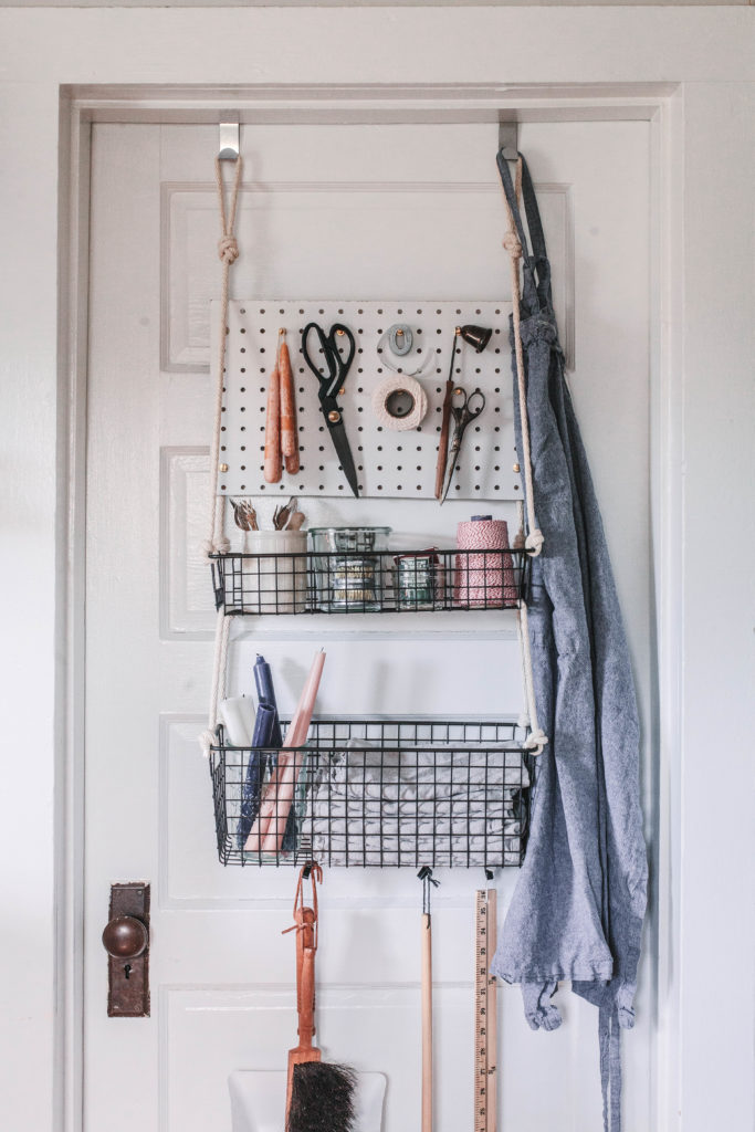 On door storage: inspiration for storing small items