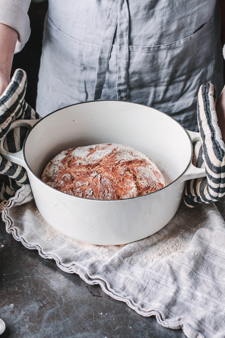 Simple, Rustic No Knead Dutch Oven Bread A Daily Something