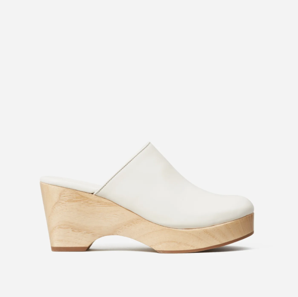 Everlane clog in bone