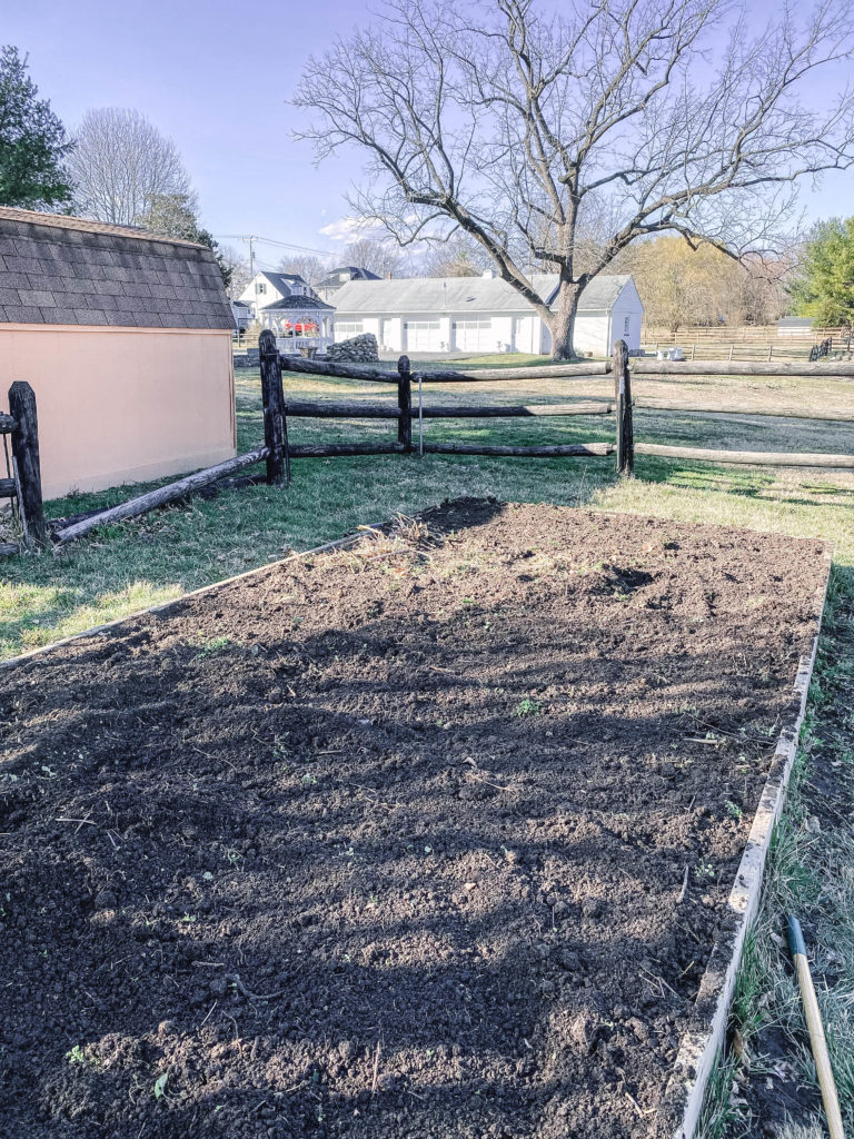 Garden tilled and ready to plant