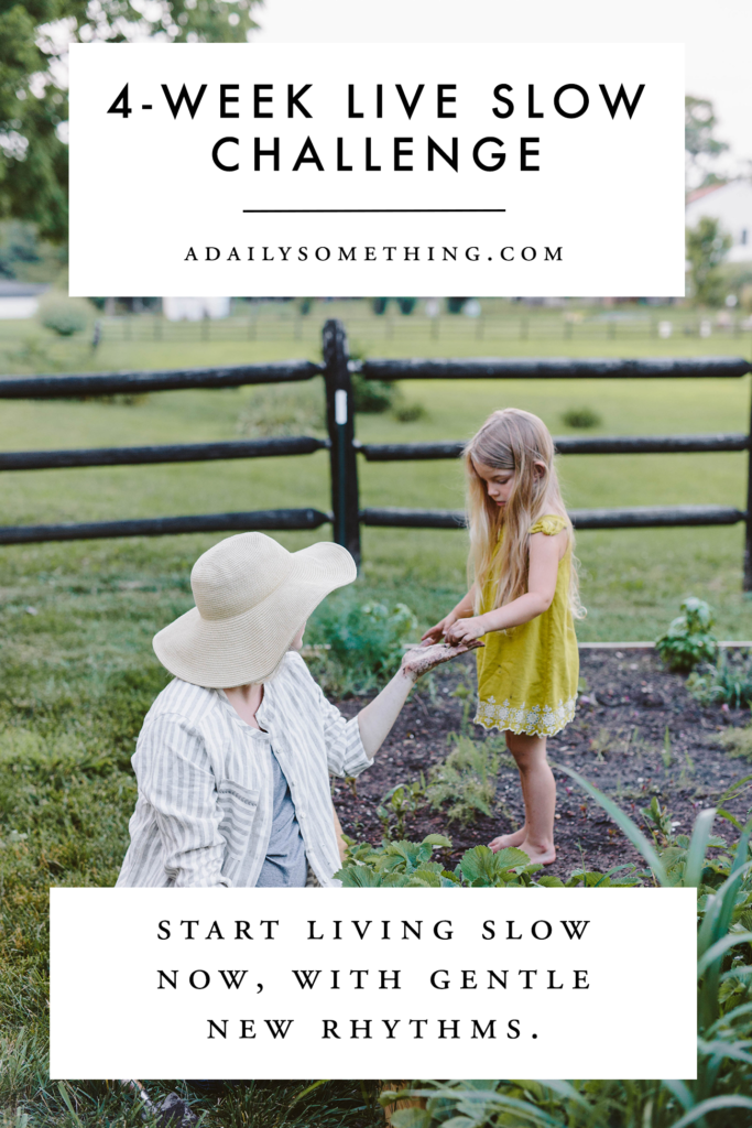 Join the 4-week live slow challenge
