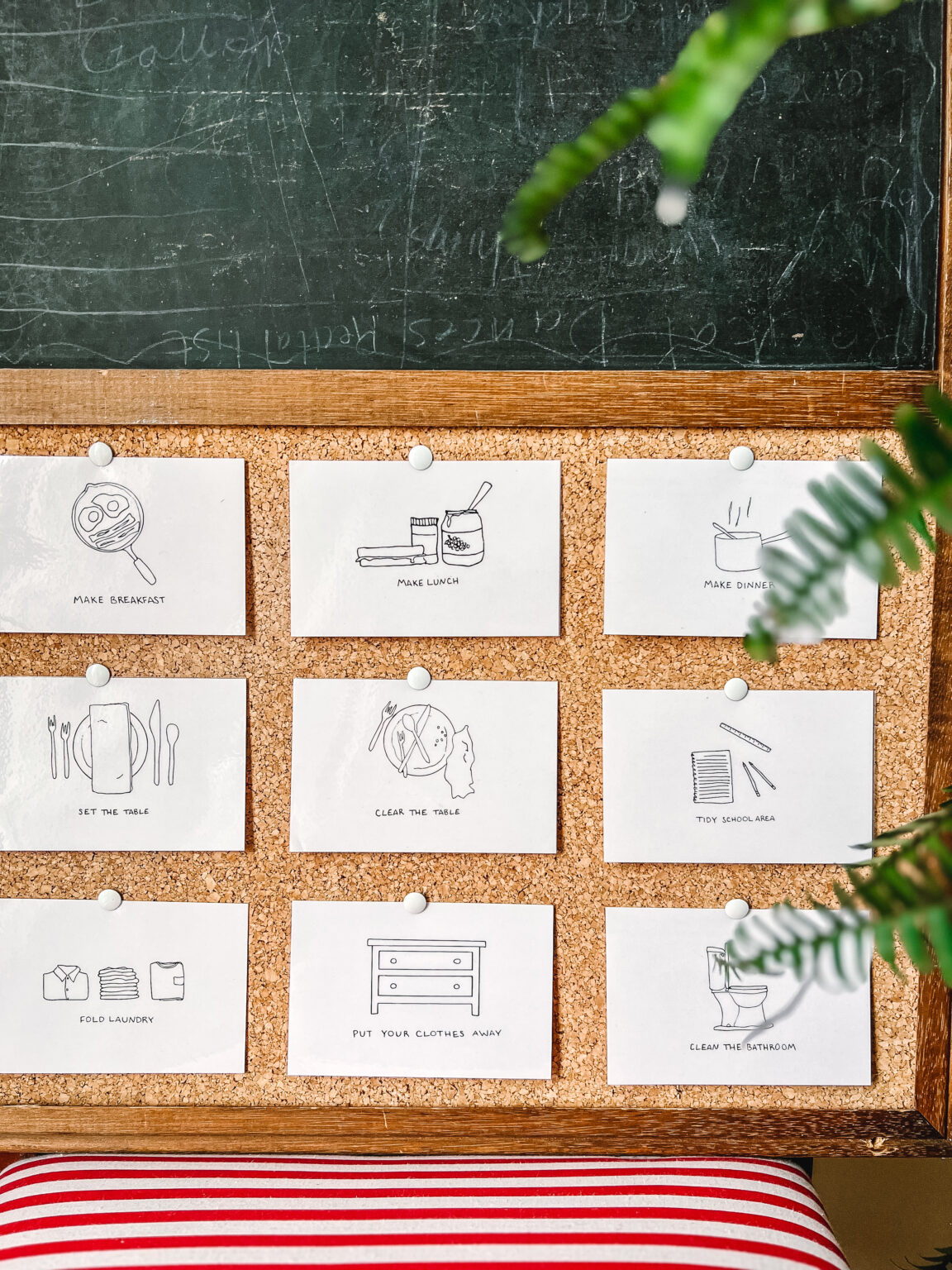 Chore and School Routine Cards - A Daily Something